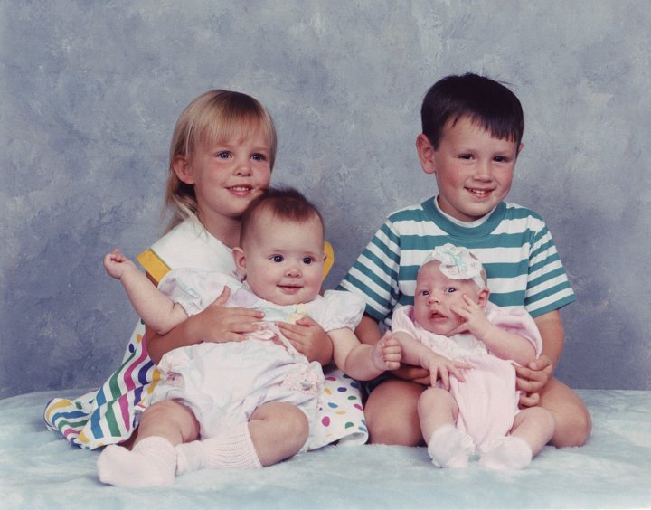 1993_07_Cuz1.jpg - Heather & Erin Paddock + Travis & Stephanie Hoover - July 1993