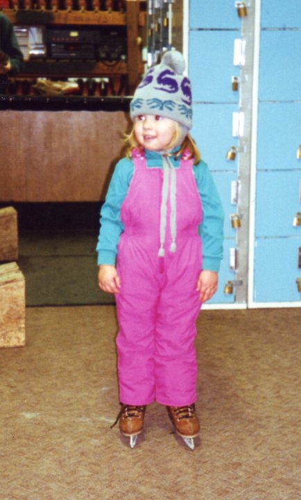 1995_12_Erin.jpg - Getting ready to go ice skating at Long Barn - December 1995