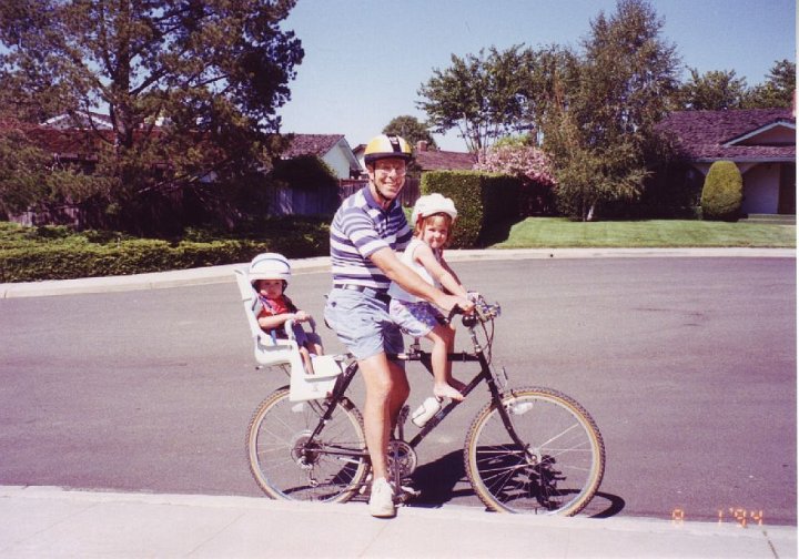 1994_08_01_GDad+Paddocks.jpg - Off for a bike ride - August 1994