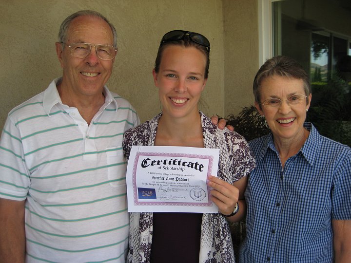 2010_07_24.JPG - Aug 2010 - Heather receiving her scholarship award