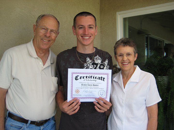 2010_08_01.JPG - Aug 2010 - Travis receiving his scholarship award