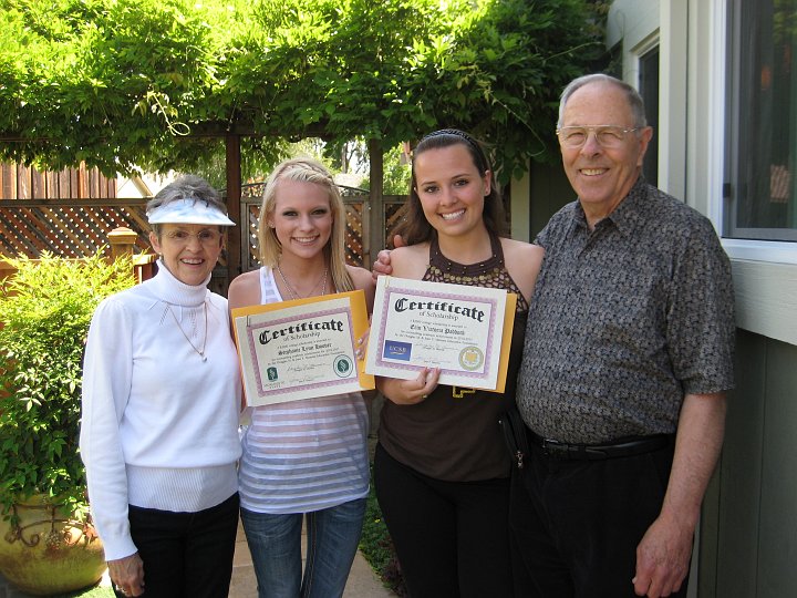 2011_05_21b.JPG - May 2011 - Stephanie & Erin receiving their schollarship awards