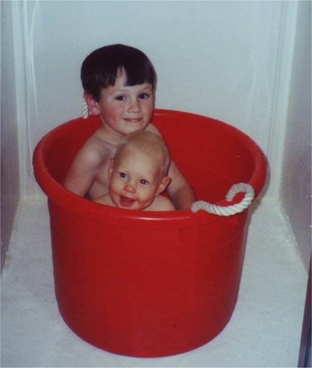 1994_05_27_T&S1.jpg - A full "muck bucket" at the Cabin - May 27, 1994