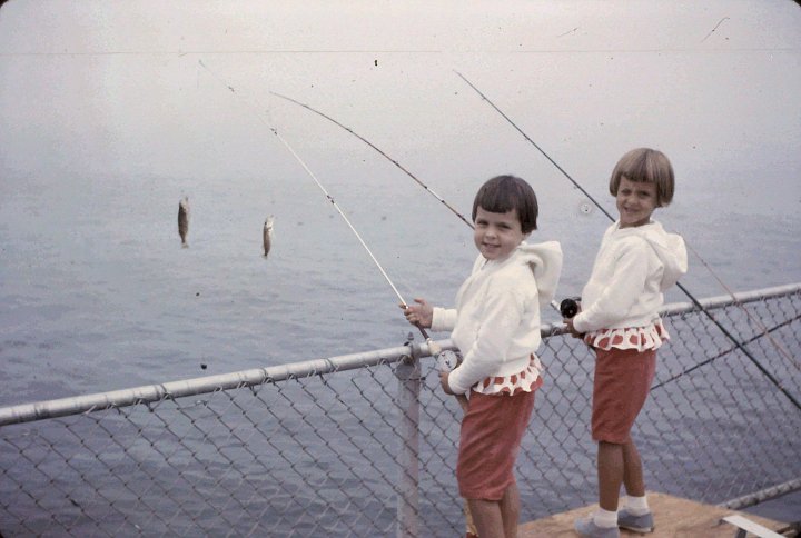 1965_10.jpg - Fishing on the pier at Santa Cruz - October 1965