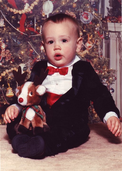 1990_12_Thoov.jpg - Travis' - 1st Christmas - December 1990